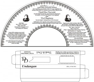 Contoh Draft Undangan Pernikahan Kipas