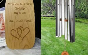 Personalized Wind Chimes For Wedding Gift