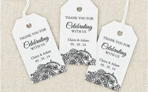 Souvenir Tag For Wedding Template