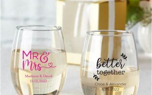 Wine Glass Souvenir For Wedding