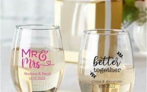 Wine Glass Souvenir For Wedding